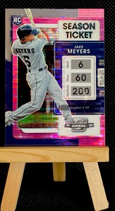 🔥📈 2022 Panini Chronicles Contenders Optic JAKE MEYERS RC Pink Pulsar Parallel