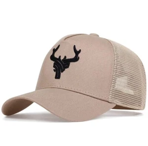 Hunting Baseball Hat Deer In Black - Picture 1 of 1