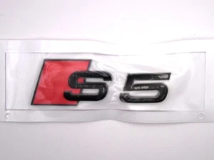 Audi S5 Gloss Black Badge Small Emblem Tailgate Boot Lid - Picture 1 of 1
