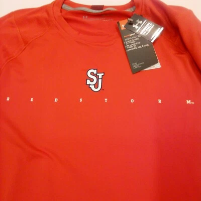 ST JOHN'S RED STORM UNDER ARMOUR T SHIRT M NY BASKETBALL BIG EAST - Image 1 of 4