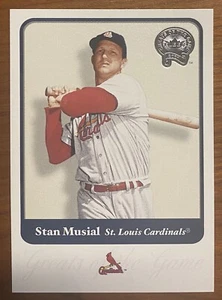2001 Fleer Greats of the Game STAN MUSIAL #109 HOF Cardinals - Bild 1 von 1