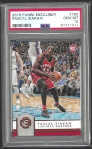 PASCAL SIAKAM 2016-17 PANINI EXCALIBUR ROOKIE RC #165 PSA 10 GEM MINT - Picture 1 of 2
