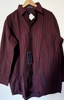 Camisa de vestir Cambridge Classics para hombre grande 16-34/35 a rayas Foto 1 de 4