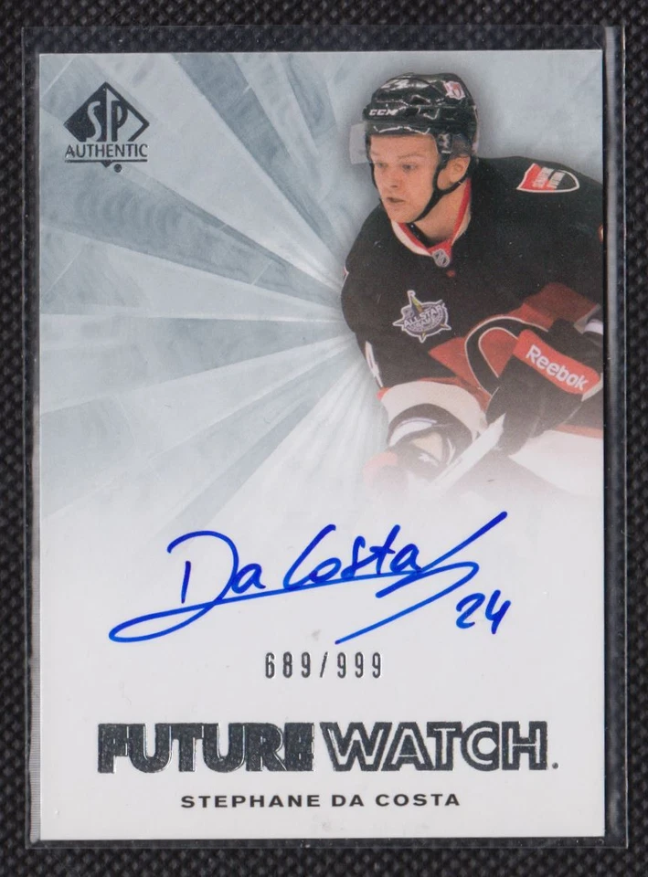 2011-12 SP Authentic Stephane Da Costa Rookie Auto 689/999 Ottawa Senators #272 - Image 1 of 2