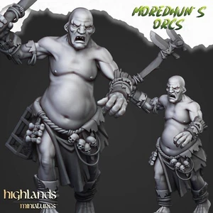 Savage Cave Orc Giant - highlands miniatures - Moredhuns Orcs 28mm - Picture 1 of 1