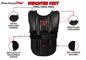 Exercise Weighted Vest Jacket Running Weight Loss Jacket Fitness Training Walk - Picture 1 of 5