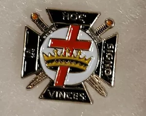 Ritter Templerkrone und Kreuz Reversnadel - Bild 1 von 2