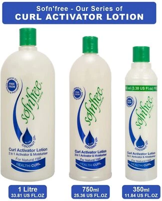 SOFN'FREE Sof N Free Curl Activator Lotion VitaminE 2in1 Activator & Moisturiser -All Size