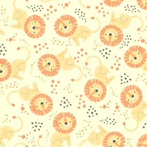 Feline Drive Fabric SWEET SAVANNA Lions 3 Wishes Fabric Fat Quarter (18"x22") FQ - Picture 1 of 8