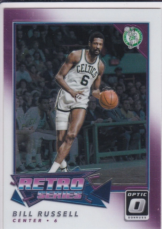 BILL RUSSELL Boston Celtics DONRUSS OPTIC RETRO SERIES Basketball Card LE! - Image 1 of 2