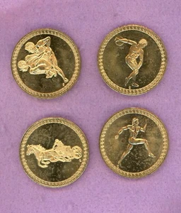 1984 ~ TOSHIBA AMERICA OLYMPIC MEDAL SET ~ BOOKLET ~ BU - Picture 1 of 4