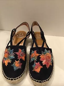 Kanna Womens Wedged Sandals in Blue Color, Size 30 Made In Spain - Picture 1 of 3