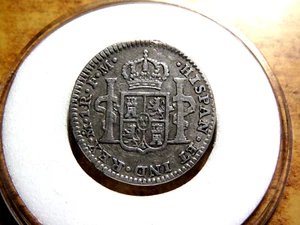 Higher Grade Mexico 1801 Mo FT 1 Real In Plastic Capsule M15 - Picture 1 of 2