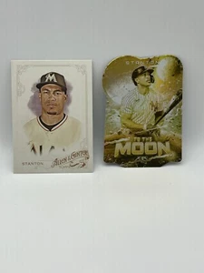 Giancarlo Stanton 2022 Die-Cut To The Moon ,& 2015 Allen & Ginter Lot Of 2 - Picture 1 of 2
