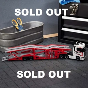 Hot Wheels RLC Elite 64 Scania 770 S Auto Transport Car Carrier New Semi Truck - Picture 1 of 8