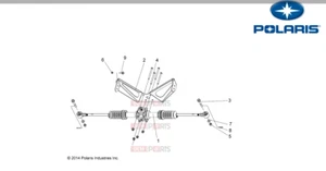 Crémaillère de direction ASM STRNG GEAR 90DEG 1,34 Polaris pièce d'origine - Photo 1/1