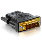 deleyCON HDMI zu DVI Adapter - HDMI Buchse zu DVI Stecker - vergoldete Kontakte