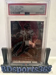 2022 Panini Spectra #91 Tom Brady interstellar Prizm parallel/60 PSA 9 - Bild 1 von 2