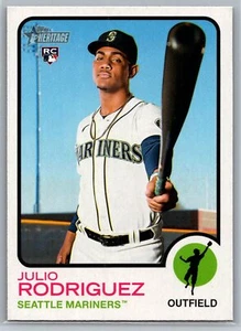 Topps Heritage #700g 2022 Julio Rodríguez Seattle Mariners envío gratuito - Imagen 1 de 2