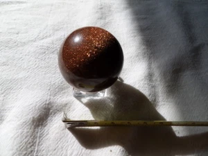 Beautiful Goldstone Paperweight with Stand - see photos for details - Picture 1 of 5