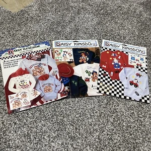 Lot of 3 Daisy Kingdom No Sew Fabric Appliques Cowboy Dog, ABC Puppy, USA - Picture 1 of 7