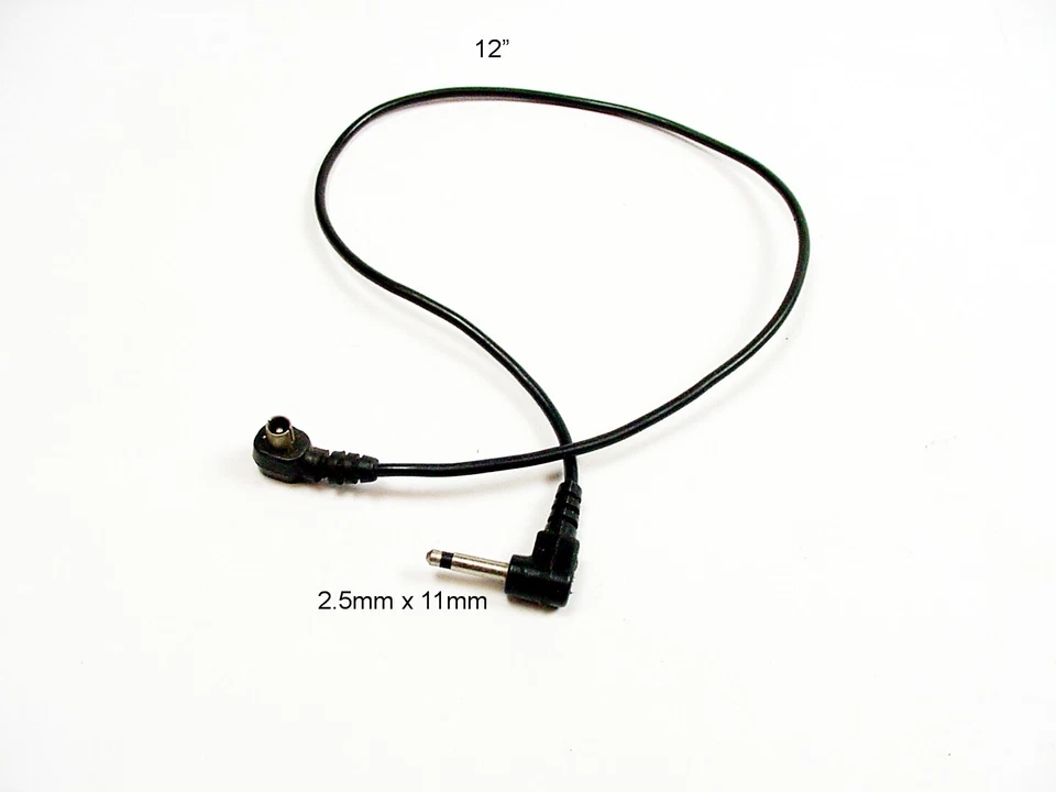 2.5mm  Sync cord to PC 12" | Fits unknown | $8.75 | #5 | - Image 1 of 1