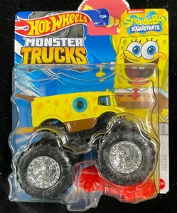 2023 HOT WHEELS MONSTER TRUCKS Nickelodeon SPONGE BOB SQUAREPANTS Yellow - Picture 1 of 9