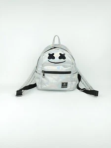 Marshmello Mad engine oil slick mini backpack MARSHIN silver holographic - Picture 1 of 12