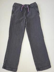 Boys Mini Boden Herringbone Pants size 7 gray pull on - Picture 1 of 4