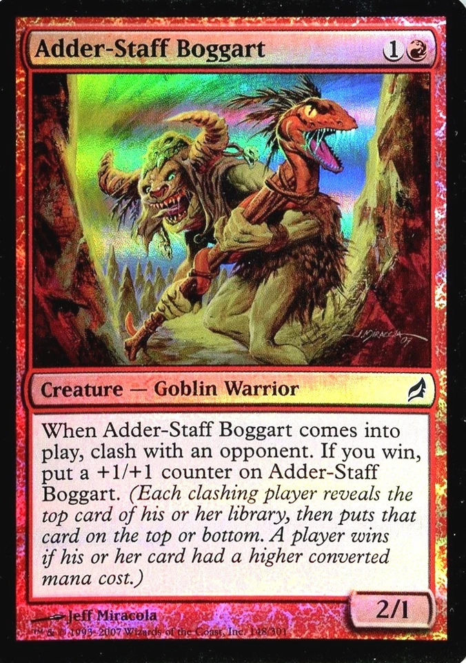 MTG - Lorwyn - Adder-Staff Boggart - 2X - Foil - NM - Image 1 of 1
