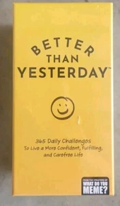 Better Than Yesterday Card Game BRAND NEW SEALED 365 Daily Challenges Explore - Picture 1 of 3