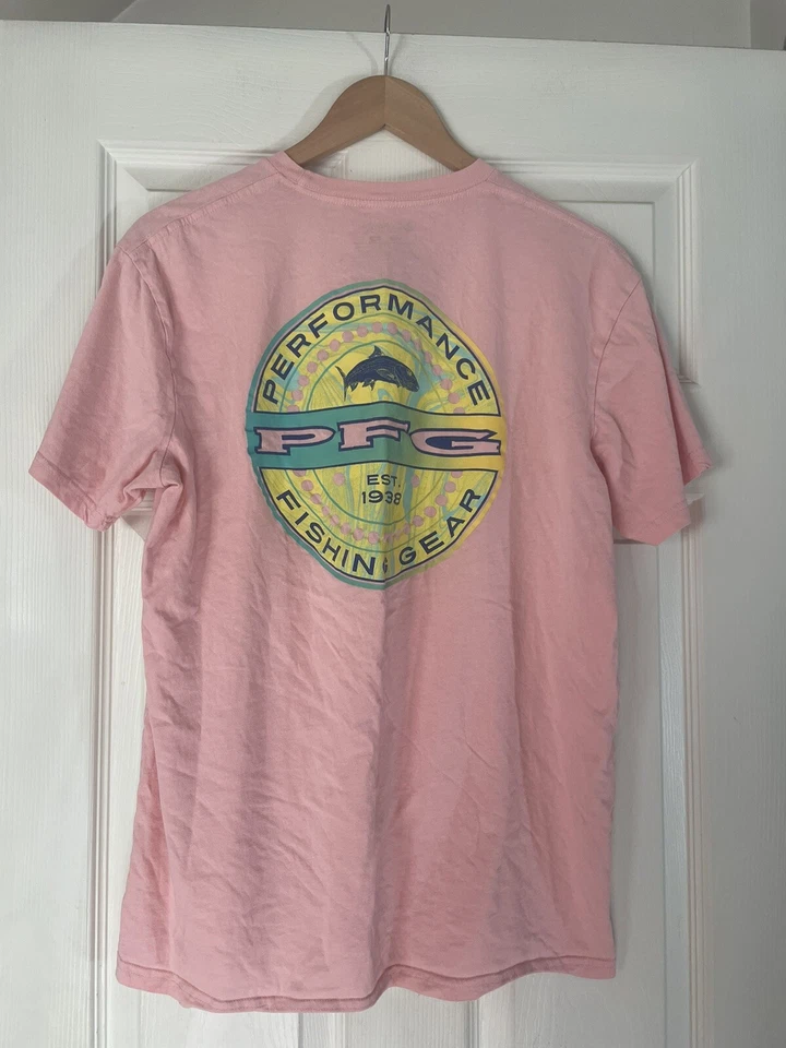 Camiseta rosa Columbia para hombre talla grande equipo de pesca de rendimiento PFG Foto 1 de 4