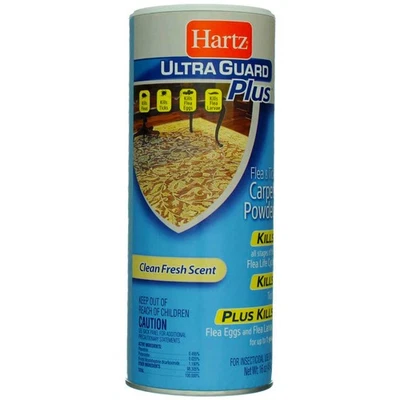 Hartz UltraGuard Plus 跳蚤蜱地毯粉 - 16 盎司 — 第 1/4 张图片