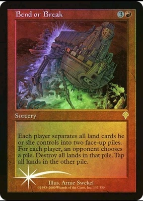 Magic the Gathering BEND OR BREAK #137/350 Invasion Foil Red Rare NM 2000 - Image 1 of 2