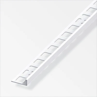 alfer Winkelprofil Aluminium beschichtet brillantweiß