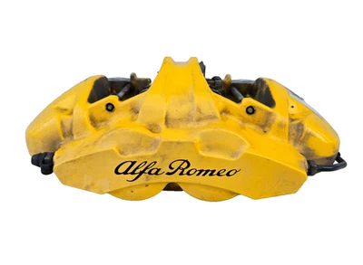 2020 ALFA ROMEO GIULIA FRONT LEFT LH YELLOW DISC BRAKE CALIPER BREMBO OEM #Z - Image 1 of 4