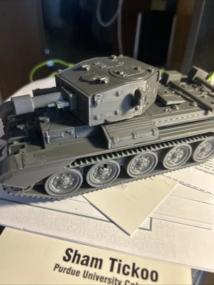 Tanque de batalla Cromwell británico Segunda Guerra Mundial - tiene 3 armas intercambiables. ¡Torreta móvil! Foto 1 de 4