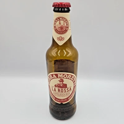 Итальянская пивная бутылка Birra Moretti La Rossa с крышкой - пустая коллекционная - Изображение 1 из 4