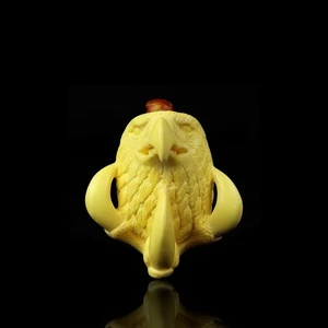 XL Bold Eagle In Claw pipe By Ege Handmade Block Meerschaum-NEW W CASE#1442 - Picture 1 of 11