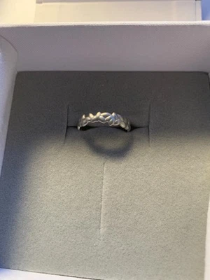 Ehinger Schwarz Lucky Ring, Platin, Größe 18,5 - Bild 1 von 3