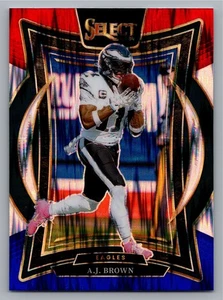 2024 Panini Select - Concourse A.J. Brown #2 Red & Blue Shock Prizm - Picture 1 of 2