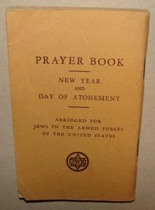 Book Jewish Judaica WWII 1945 Prayer US American Army Military Soldier Jews - Picture 1 of 8