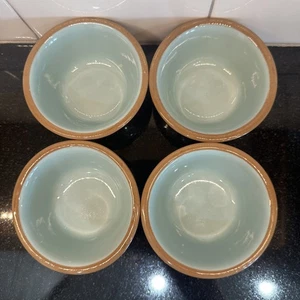 Set di 4 tazze Taylor Smith Taylor Chateau buffet turchese crema pasticcera ciotola Ramekins - Foto 1 di 18