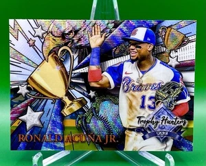 2022 Stadium Club Chrome Trophy Hunters Wave Refractor Ronald Acuna Jr Acuña🔥📈 - Picture 1 of 2