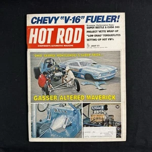 Hot Rod Magazine January 1971 - Chevy "V-16" Fueler! - "Ohio" George Montgomery - Imagen 1 de 2