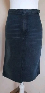 Diesel Denim Skirt Women’s Size 30 Knee Length Straight Blue Distressed y2k 00s - Picture 1 of 6
