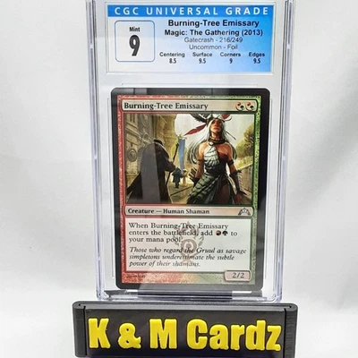 MTG - Gatecrash - Burning-Tree Emissary - Foil - Graded - CGC 9 - Image 1 of 4