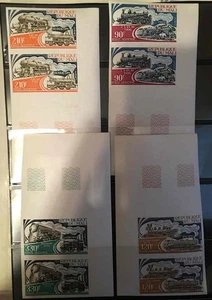 MALÍ 1974 VERTICAL MARGINAL IMPERF PARES TRENES LOCOMOTORAS MNH -S11624-1 - Imagen 1 de 1