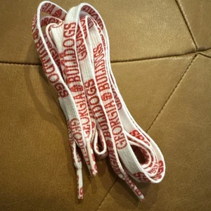 Vintage University Of Georgia Bulldogs Shoe Laces 1980s Gameday Frat Athens UGA - Picture 1 of 1