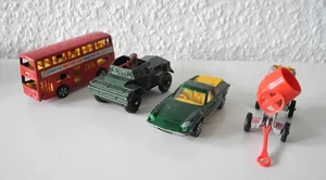 CORGI JUNIORS- Whizzwheels - Doppeldecker, Lotus Europa, Scout Car, Betonmischer - Bild 1 von 22